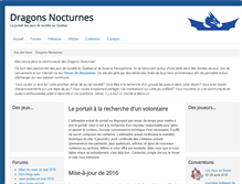 Tablet Screenshot of dragonsnocturnes.org